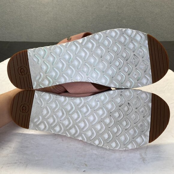 UGG Kari Slide Sandals Crisscross Pink Leather Suede Size 8.5-1107889 - Picture 3 of 16